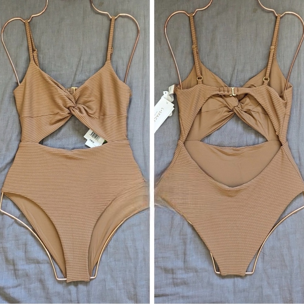 L*Space Kyslee One Piece Swimsuit in Sienna Tan - Picture 3 of 3